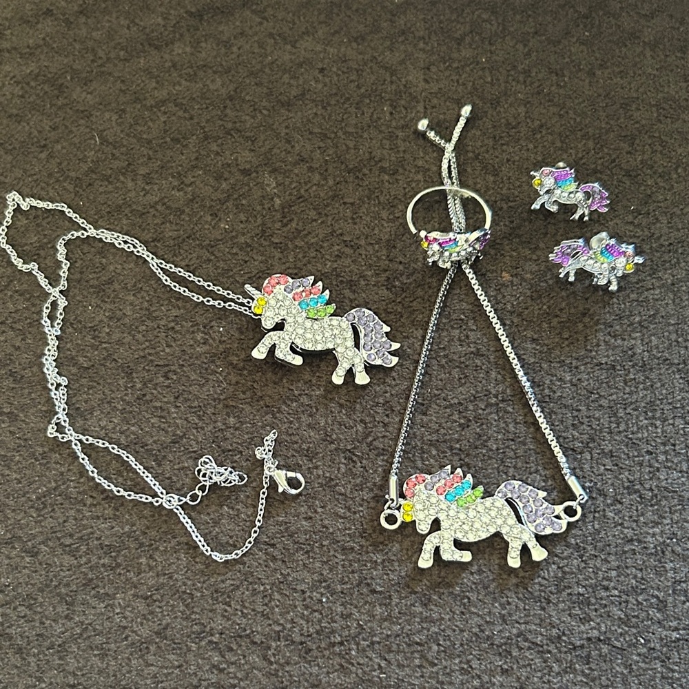 Unicorn Jewelry Set for Kids